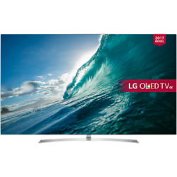 LG OLED55B7V OLED HDR 4K Ultra HD Smart TV, 55 with Freeview Play, Dolby Atmos, Picture-On-Metal Design & Crescent Stand, Silver